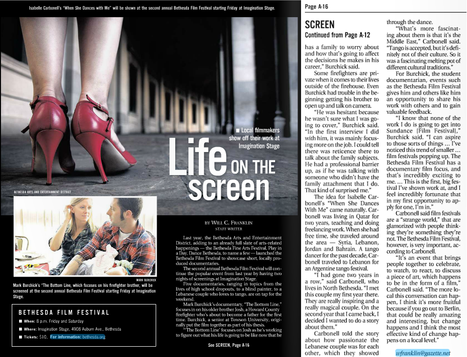 bethesda film festival gazette will franklin